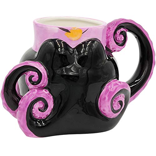 Silver Buffalo Disney Villains Ursula Tentacles 3D Sculpted Coffee Ceramic Mug, 20 Ounces