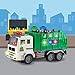 Zetz Brands Toy Garbage Truck with 4D Lights & Sounds for Boys, Toddlers, Kids 3+ - Trash Trucks Vehicle, Push Toy Car, Bump & Go w/Recycle and Sanitation Sticker – Ideal Birthday