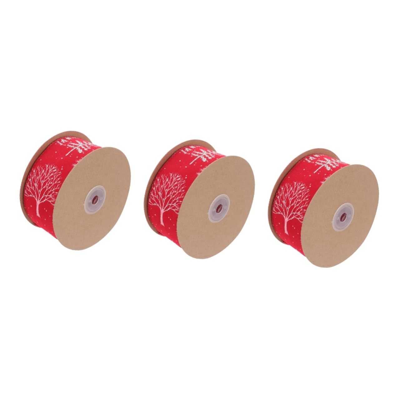 NUOBESTY 3rollen Weihnachtliches Dekorationsband Weihnachtsmuster-ribbon Für Bastelarbeiten Geschenkverpackungen Und Weihnachtsbaum-dekorationen Farbenfroh Und Langlebig Für Kreative