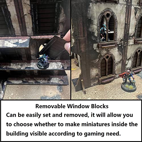 Jucoci 18PC Battlezone Terrain Set - Pre-painted WH40K Compatible Wargame Terrains