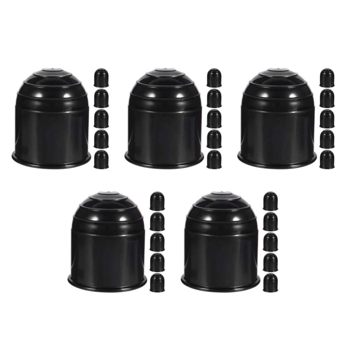 Operitacx 30 Piezas Cubierta de Bola de Remolque 50mm de Nylon Negro para