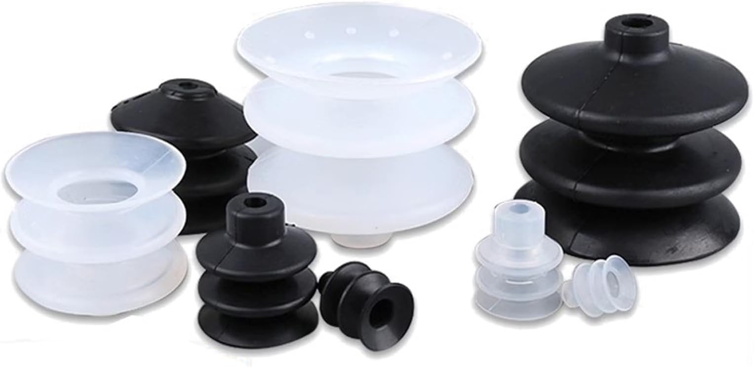 10PCS PCG Pneumatic Vacuum Suction Cup Silicone/NBR Three Layer Sucker Large Force Nozzle Injection Molding Robotic End Effector(PCG-7S)