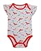 Wonder Woman Infant Baby Girls Bodysuit Baby Girl 3 Pack Gift Set (Red Multi, 3-6 Months)