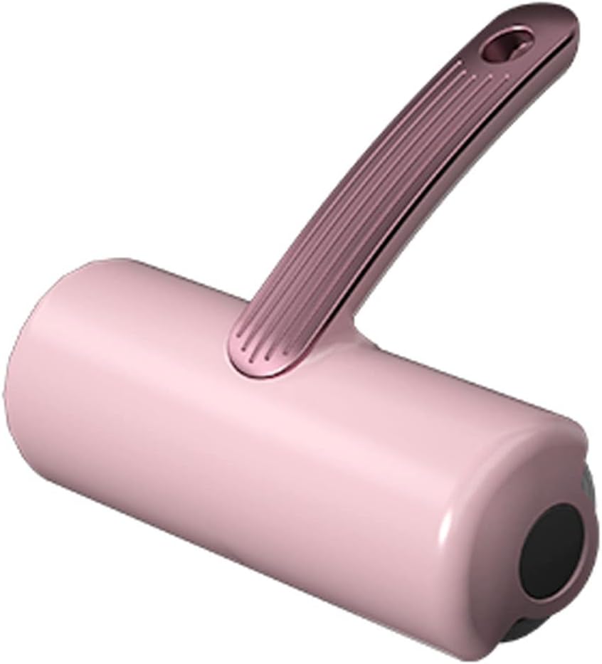 Extra Sticky Lint Roller for Pet Hair, 60 Sheet Per Roller, Portable Travel Reusable Dog & Cat Hair Remover for Couch Rodillo quitapelusas Fur Removal Tool(Color:Pink,Size:1 Handle+5 Refill)