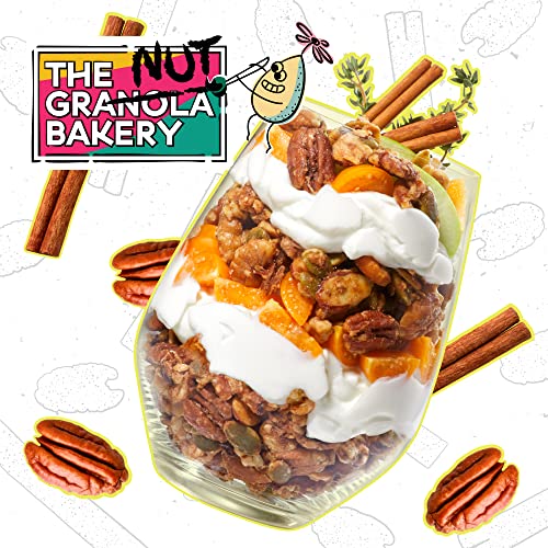 The Granola Bakery Cinnamon Nut Keto Granola Cereal | Nearly 50% Nuts | Sugar Alcohol Free | Low Carb Snack, 10 Ounces