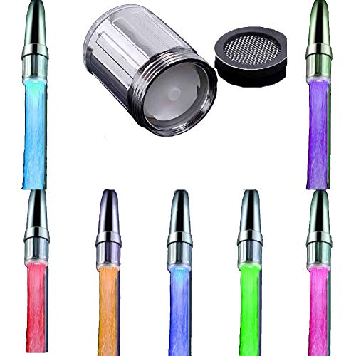 Yonger 7 Colors Changing Glow LED Light Water Stream Faucet Tap Suitalbe For bathroom and kitchen