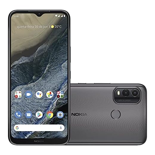Smartphone Nokia G11 Plus 4G 128GB Tela HD+ 6,5” Câm Dupla 50MP Android 12 (13 e 14) 3 dias de duração da bateria Cinza - NK095
