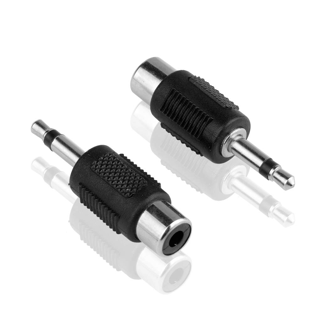 euroharry 5x 3.5mm (1/8 inch) male to mono RCA female adapter jack