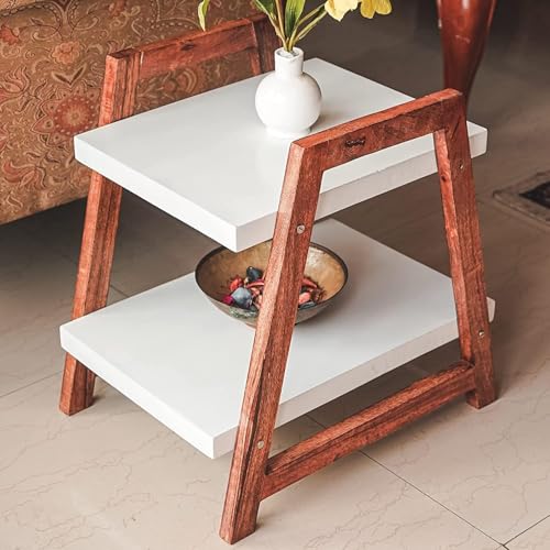 Image of VASIL MART Wooden End Table for Living Room, Sofa Side Table for Drawing Room, Bedroom, Office Balcany etc.