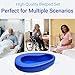 JedJadr Bed Pan Set with 30 Disposable Liners, 30 Absorbent Pads, 80 Gloves and a Cleaning Brush – Durable Bed Pan for Women, Bed Pans for Elderly Men – Comfortable Bedpans for Home Use