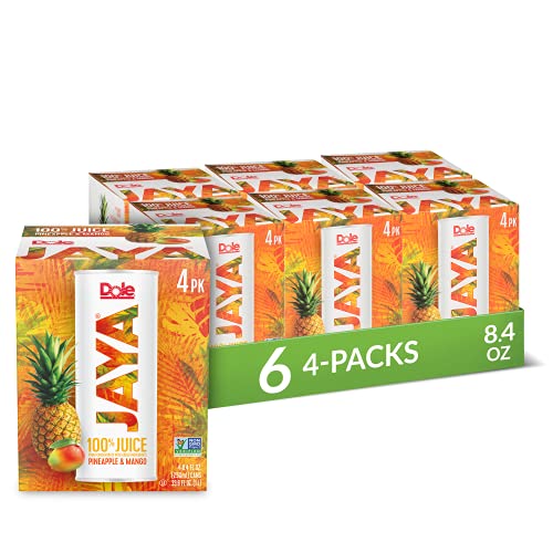 Dole Jaya Juice, Pineapple/Mango, 4 Count (Pack Of 6) #TOP25