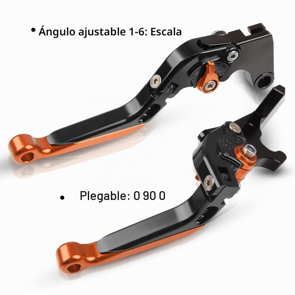 DUKE 790 Regulables Palanca de Manetas Embrague de Freno Para Duke 790 2018 2019 (Naranja/Nergo)