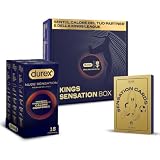 Durex Kings Sensation Box, limited edition: 18 Preservativi Nude Sensation in Nitrile, Sen...