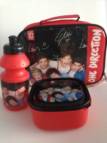 CGG creativegadgets One Direction Red 3pc Brands Lunch Bag Kit