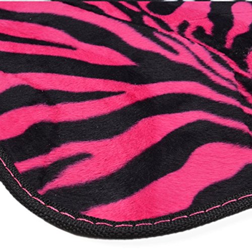 Primetrendz Zebra Hot Pink Floor Mats #TOP3