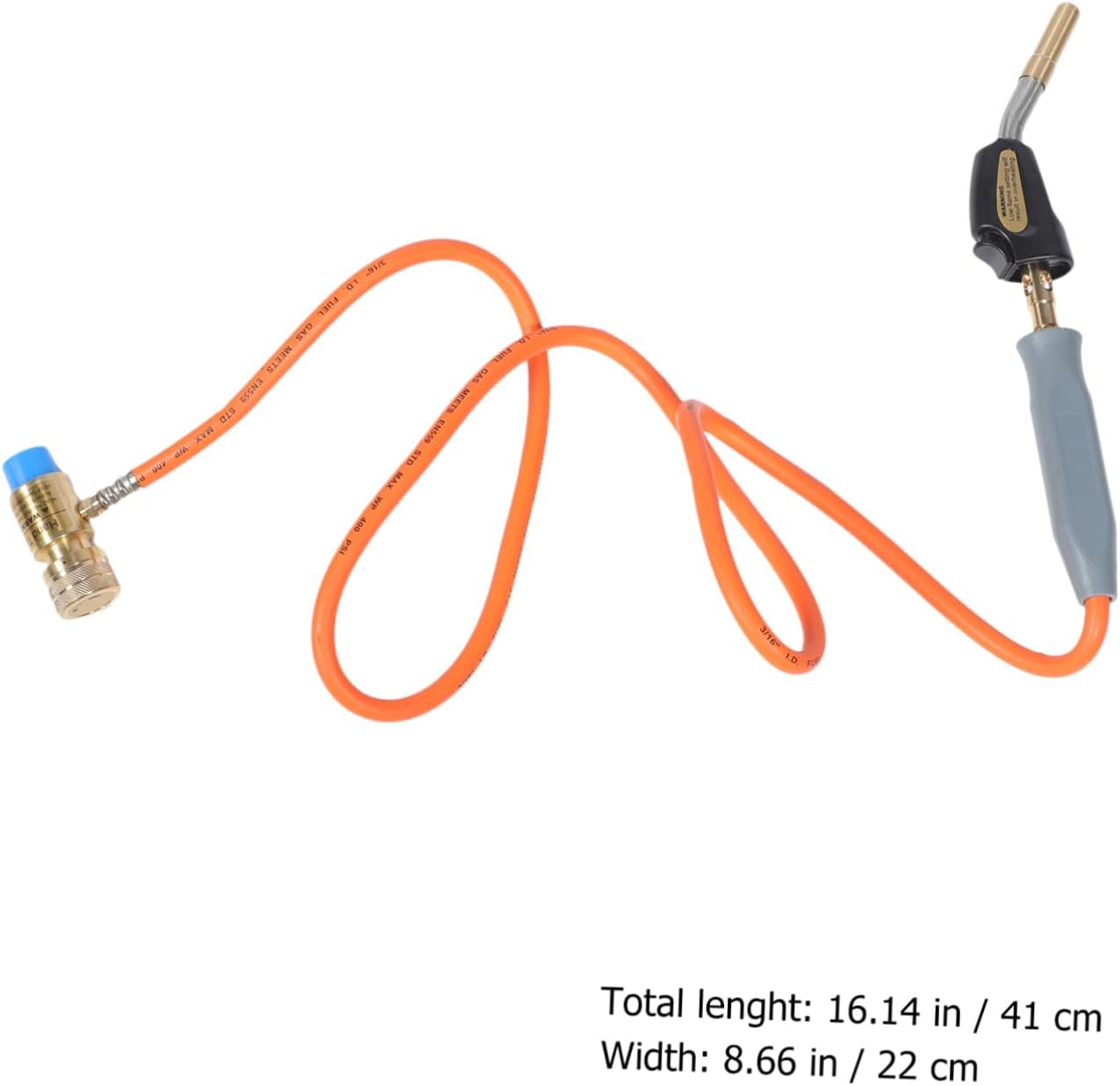 Zerodeko Propane Torch with Flame Control Handheld Welding Gas Torch for High-temperature Heating Refrigeration Maintenance and Soldering Not Included Gas Tank