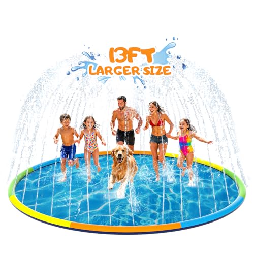 Piscina grande colorida de verano al aire libre para juegos infantiles y mascotas de 13 pies