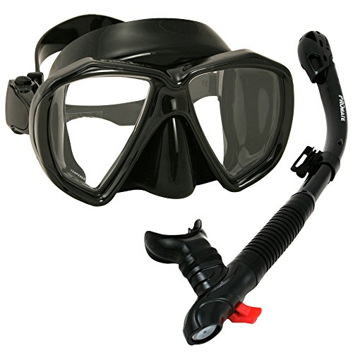 Promate Fish Eyes set combo de máscara de snorkel y snorkel seco con silbato Goby miniatura 1