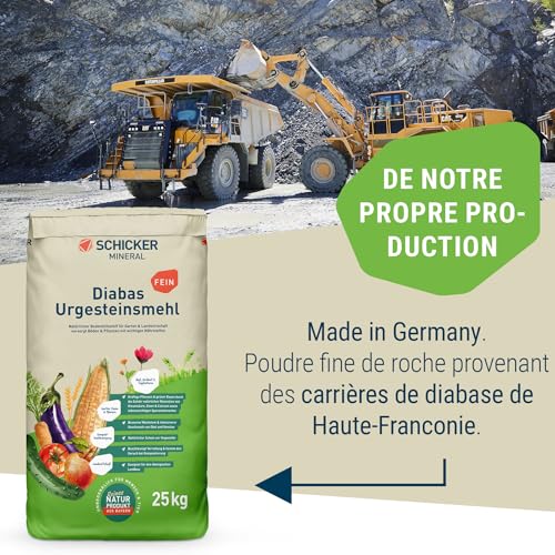 Urgesteinsmehl Schicker Mineral Diabas fein Pulver 25 kg