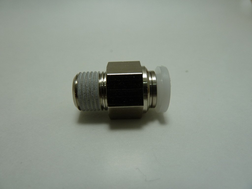Mindman PC1/4-N1UT Pisco Fitting, Straight, 1/4 Tube Diameter, 1/8 Thread Size NPT