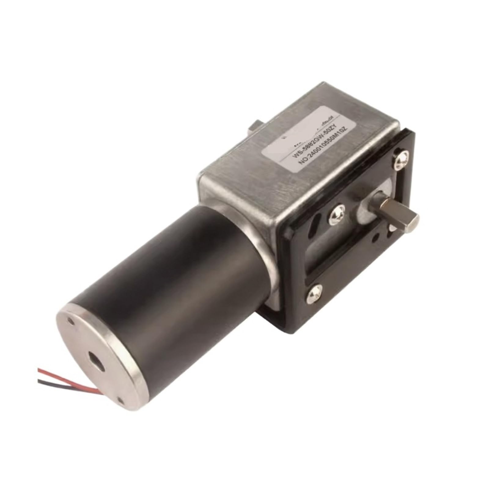 5882-50ZY - Motor de engranaje helicoidal de doble eje cepillado 12 V 24 V, velocidad ajustable hacia adelante y hacia atrás 1.5 RPM ~ 295 RPM para máquina de freír (20 rpm, 12 V y soporte)