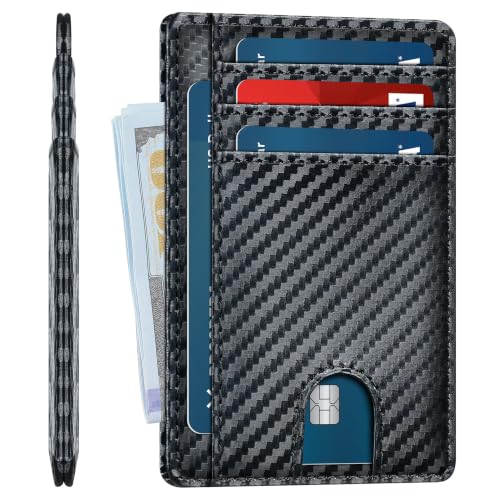 furid Slim Genuine Leather Wallet: Minimalist RFID Card Wallet for Men