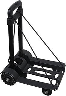 LAKIKAxtc Platform Trucks Heavy Duty Foldable Hand Sack Wheel Trolley Folding Truck Barrow Cart Travel Luggage Shopping Cart Portable Home