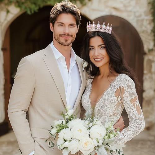 Tiaras de princesa con peine anticaída para bailes y bodas 6
