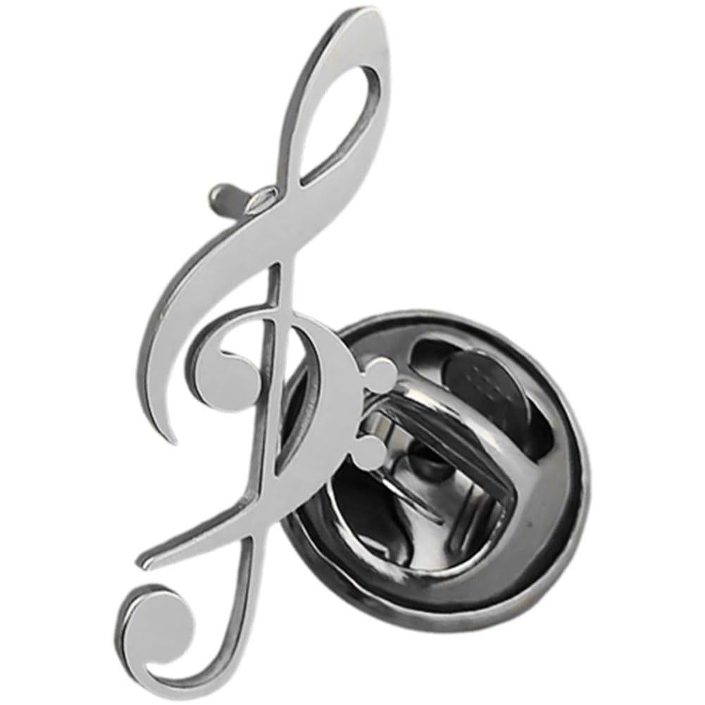Sslvya Note Brooch Pin for Women Men Elegant Musical Lapel Pin Corsage for Scarf Dress Suit Shirt Bag Hat Accessories Jewelry Gifts