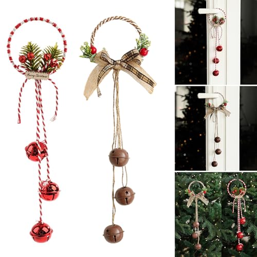 HUANGANG Sturdy Christmas Bells Ornament Stylish Christmas Bells Hanging Decoration For Tree And Door During Holidays