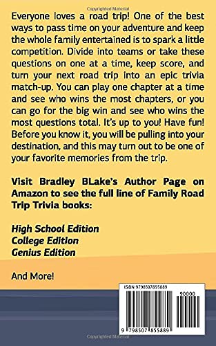 Family Road Trip Trivia: Grade-School Edition Questions and Answers for Travel Fun