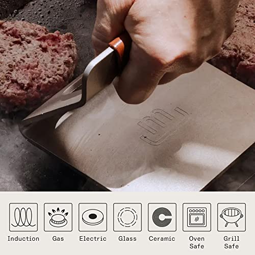 image for Made In Cookware - Carbon Steel Griddle + Grill Press - (Like Cast Iro