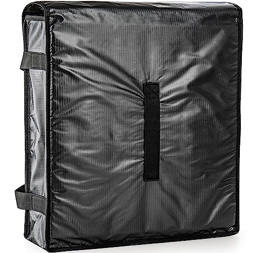 Deayou DE-BLACKPIZZABAG-20IN Pizza Bag, Pizza And Food Delivery Bag, Professional Thermal Pizza Warmer Bag thumb #3