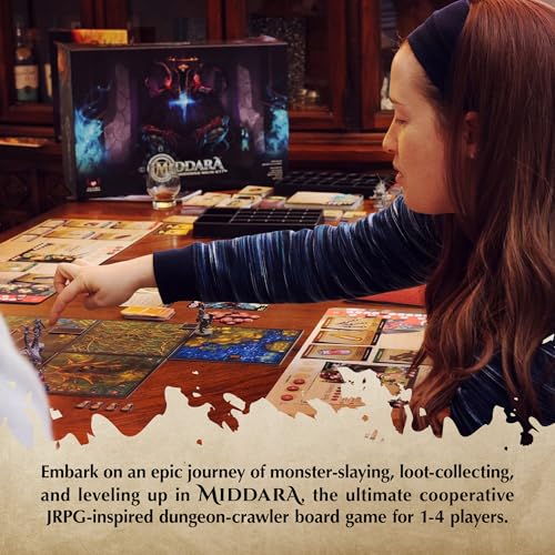 Middara Unintentional Malum: Acto 1 (v.1.2) - Juego de Mesa Fantástico Totalmente Cooperativo para Amigos y Familia - Incluye 400 Ilustraciones Únicas, Más de 60 Encuentros y Más - Juego de Exploración de Mazmorras (1-4 Jugadores) miniatura 3