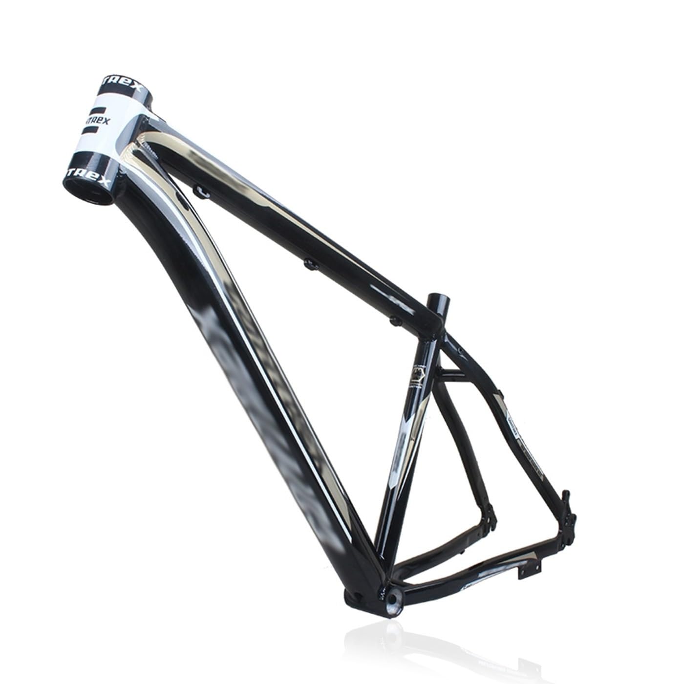 HWEVDHJ 26er Hardtail Mountainbike-Rahmen 17'' Rahmen Aus Aluminiumlegierung Scheibenbremse Schnellspanner 135mm Verlegung Intern Gewicht 1.75kg(Black Gold) Sports & Outdoors