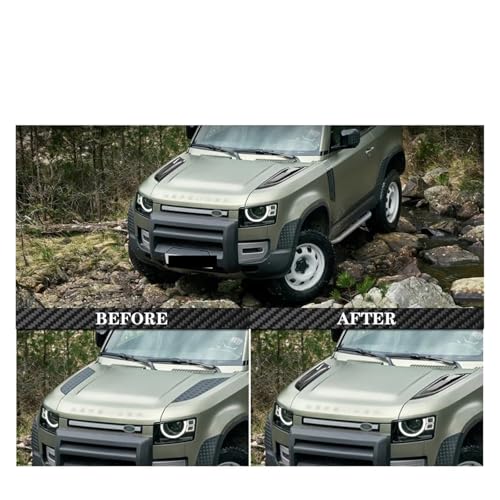 Accesorios Defender 90 110 cubiertas de ventilación de aire para capó 2020+ 5