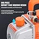 VEVOR Vakuumpumpe 150W Unterdruckpumpe 1-stufig Klimaanlage Pumpe 100L/min Durchfluss 1440U/min Drehzahl 0,64/0,95cm