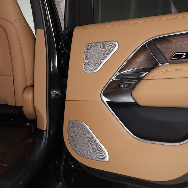 HAPPYHORSE Car Horn mesh Cover Compatible with Land Rover Range Rover Vogue 2023 Door Door Stereo External Speaker mesh Cover Decorative Accessories (Doors 6 Pieces)