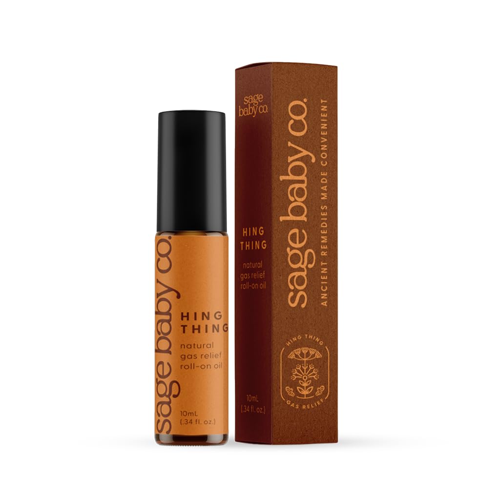 Hing Thing | Natural Belly Comfort Roll On Oil | Infant Gas Relief | Baby Gas Relief Rub for Belly Massages Made with All Natural Ingredients | Mess Free Oil On Roll