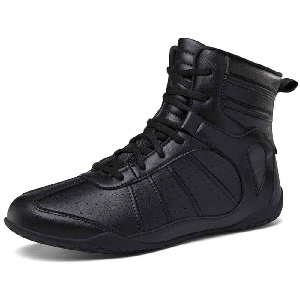 Hommes Femmes Bottes De Boxe, Mode Boxers Baskets Respirant Cuir Sparring Lutte Fitness Chaussures