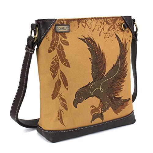 Image of CHALA Canvas Crossbody Women Mid-Size Crossbody Shoulder Purse with Adjustable Strap
