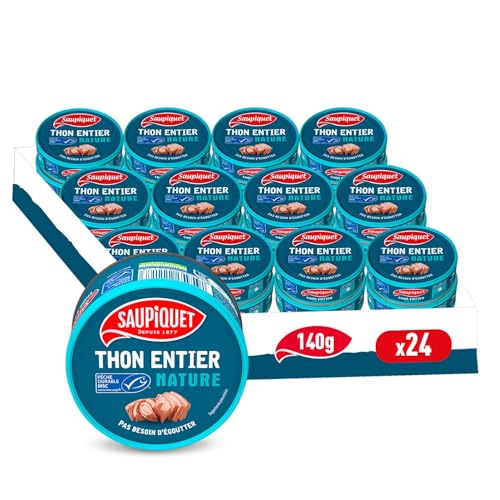 SAUPIQUET - Thon au Naturel - Thon Entier Nature -...