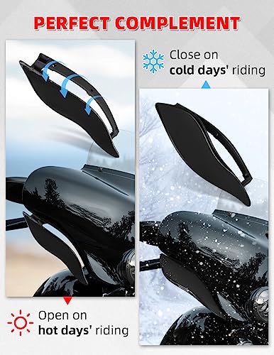 Amazicha Adjustable Fairing Air Deflector Kit