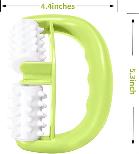 Vista 11 de Rodillo de masaje muscular de mano, removedor de liberación y celulitis, herramienta de masajeador manual muscular para pies, manos, cuerpo, cuello