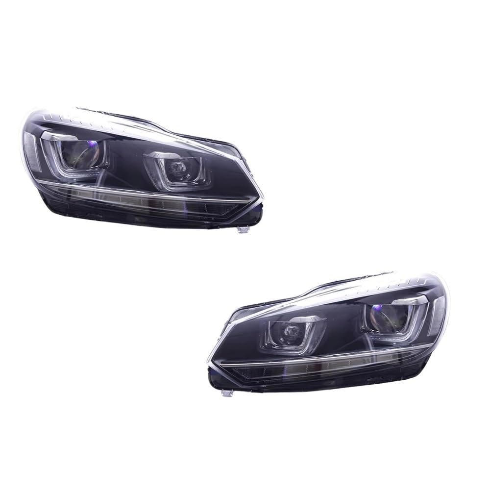 Faros LED para coche VW Golf 6 Mk6 con luces antiniebla e intermitentes Plug and Play 7