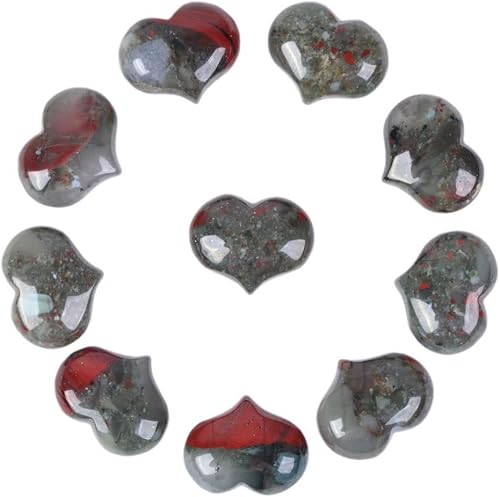 Miniatura 7 de Caja de regalo de piedra preciosa natural de ágata de encaje loco, cristal curativo de 1 pulgada, mini bolsillo de corazón hinchado, caja de regalo