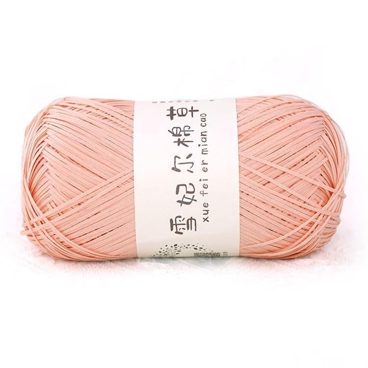 Hilo de lana suave rosa premium de alta calidad para tejer manualidades a mano