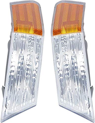 I-MATCH AUTO PARTS Set of 2 Driver & Passenger Side Parking Signal Light Lens and Housing For 2007-2017 Jeep Patriot 68004181AC 68004180AC CH2526102 CH2527102