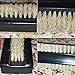 Coralpearl Wooden Nail Brush Cleaner Black X 1 in Natural 100% Boar Bristle for Cleaning Hand Finger Foot Toe, Fingernail Toenail Scrub Brush for Men Women Kids Manicure Pedicure Care (Two sided)