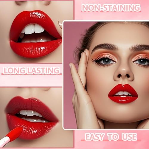 6 Colors Grapes Lip Tint Stain Set, Korean Lip Gloss